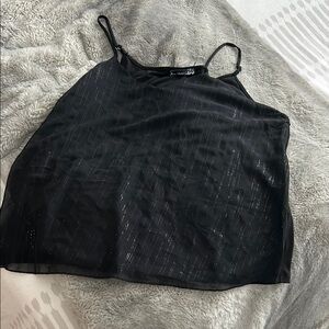 Naif Black Sleeveless Top